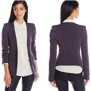 James Jeans Brown Hi Low V Blazer Open Corpcore Corporate Office Career Size M